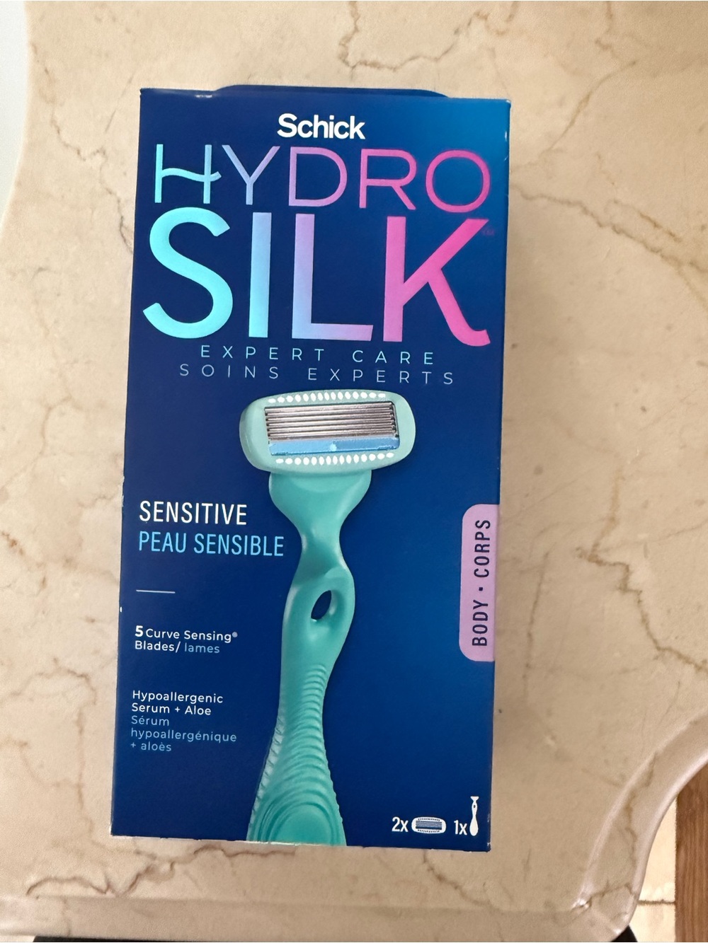 Schick Hydro Silk Sensitive Body Razor - Teal